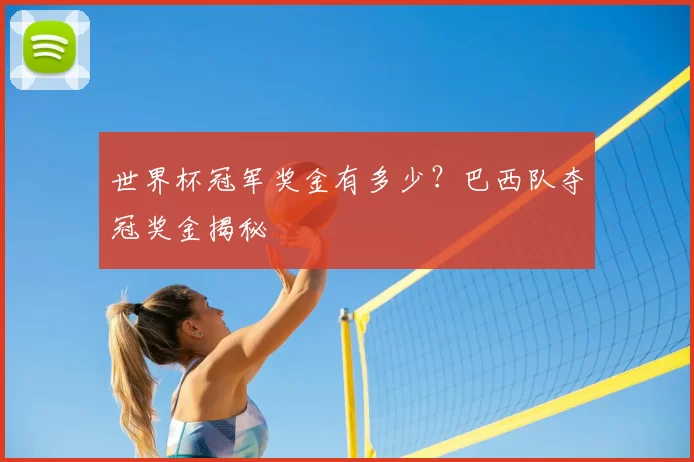 世界杯冠军奖金有多少?巴西队夺冠奖金揭秘