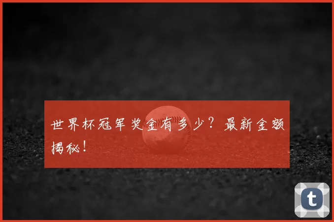 世界杯冠军奖金有多少？最新金额揭秘！